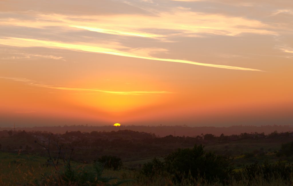 Sunset over Fairbanks Ranch